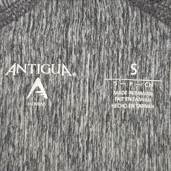 Antigua Mockneck Pullover Top Womens Size Small 1/4 Zip Pullover Athleisure Gym - Picture 3 of 7